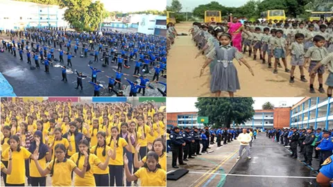 Hình ảnh Pháp Luân Công tại các Trường học