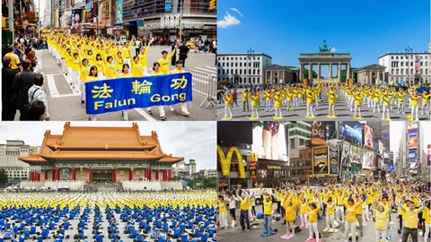 Những hình ảnh về Pháp Luân Công trên thế giới